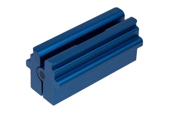 NcSTAR VISM Vice Block Tool for GLOCK Slides is constructed from aluminum material.